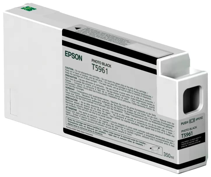 Epson UltraChrome HDR C13T596100-mustekasetti, 350 ml, valokuvamusta