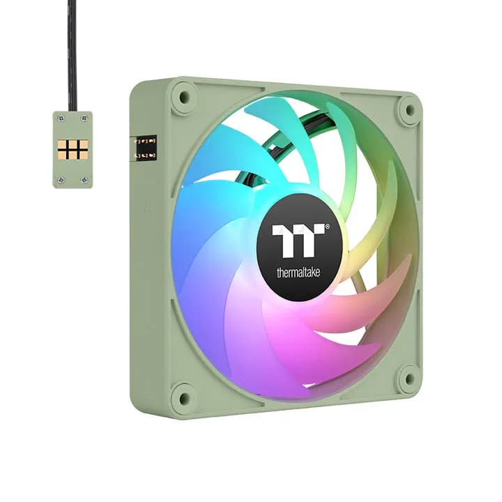 Thermaltake CT120 EX ARGB Sync PWM -kotelotuuletin, 120 mm, 3 kpl, Matcha-vihreä