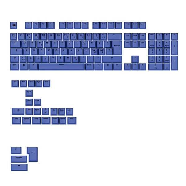 Glorious GPBT Basics Keycaps -näppäinhattusarja, Mana Blue
