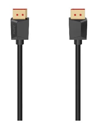 Hama DisplayPort 2.1 -kaapeli, jossa 8K, 240 Hz, 2 m, musta – Hama