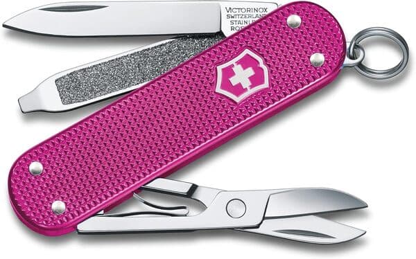 Victorinox Classic SD Alox -taskuveitsi, vaaleanpunainen, 58 mm – Victorinox