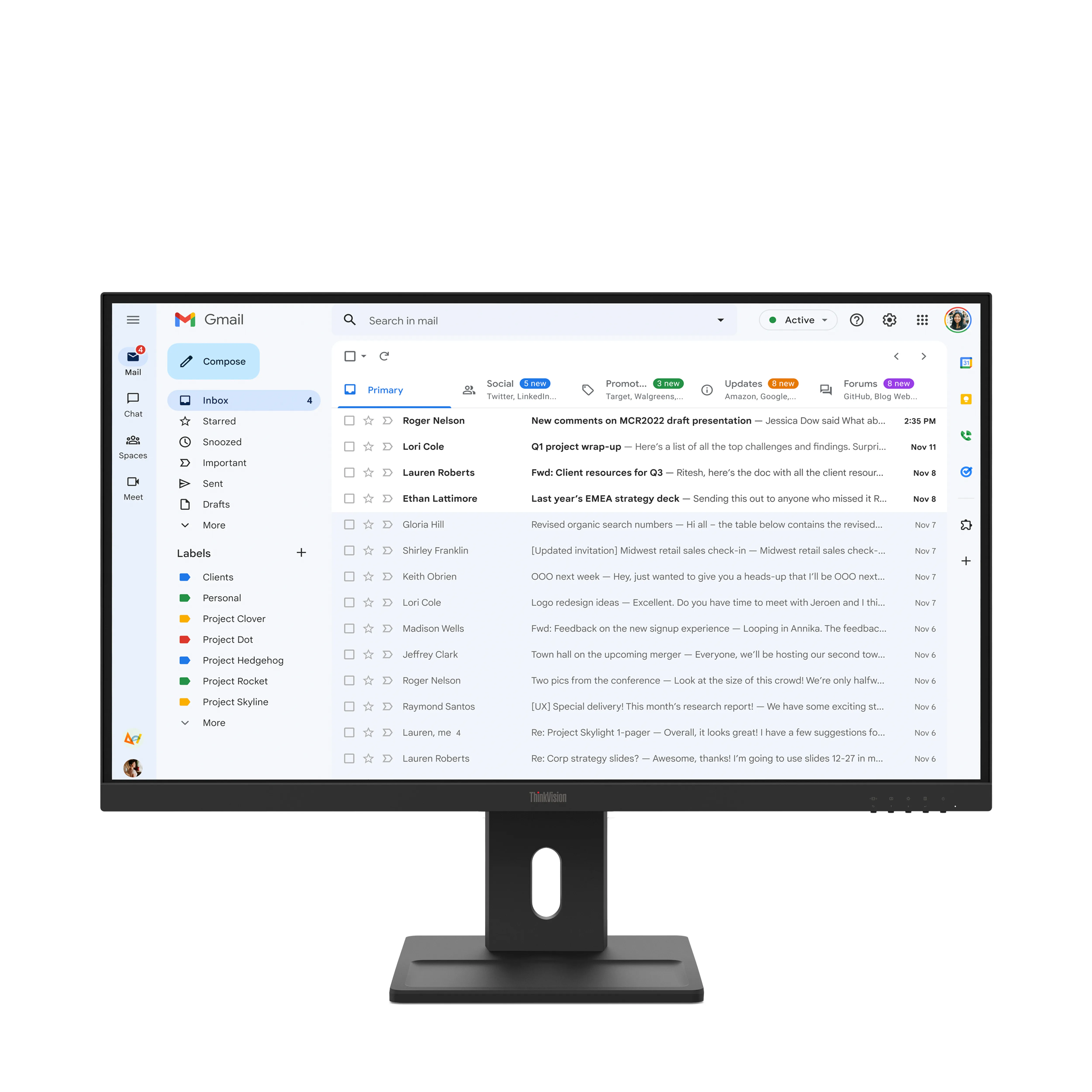 Lenovo ThinkVision E27-40 27" Full HD, IPS -näyttö – Lenovo