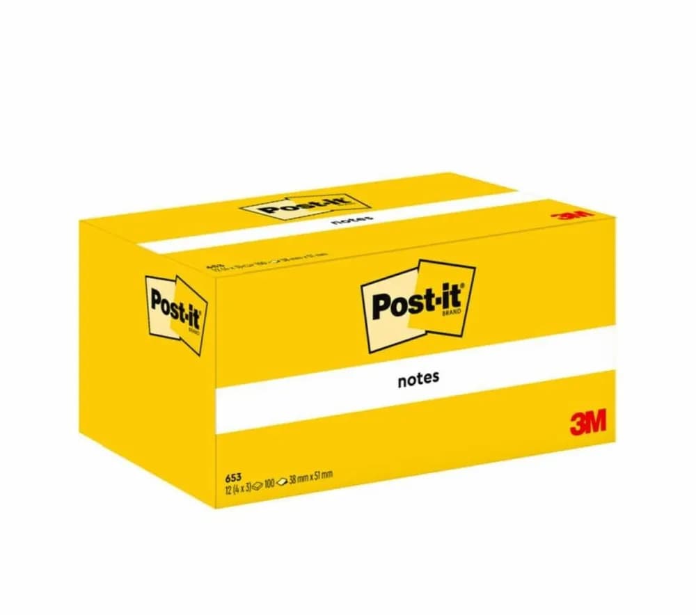 Post-it Notes 38x51 yellow (12) – 3M