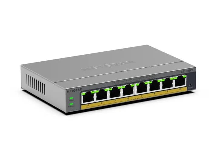 Netgear 8-Port Gigabit Ethernet Easy Smart High-Power PoE+ -kytkin