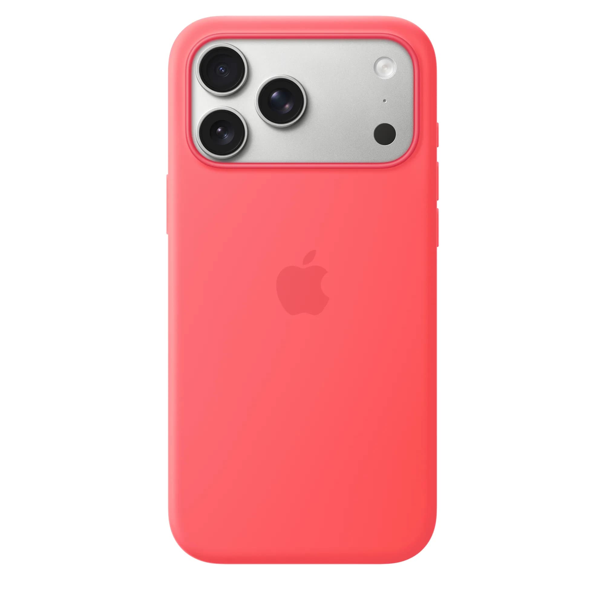 Apple iPhone 17 Pro Max Silicone Case with MagSafe, Bright Guava