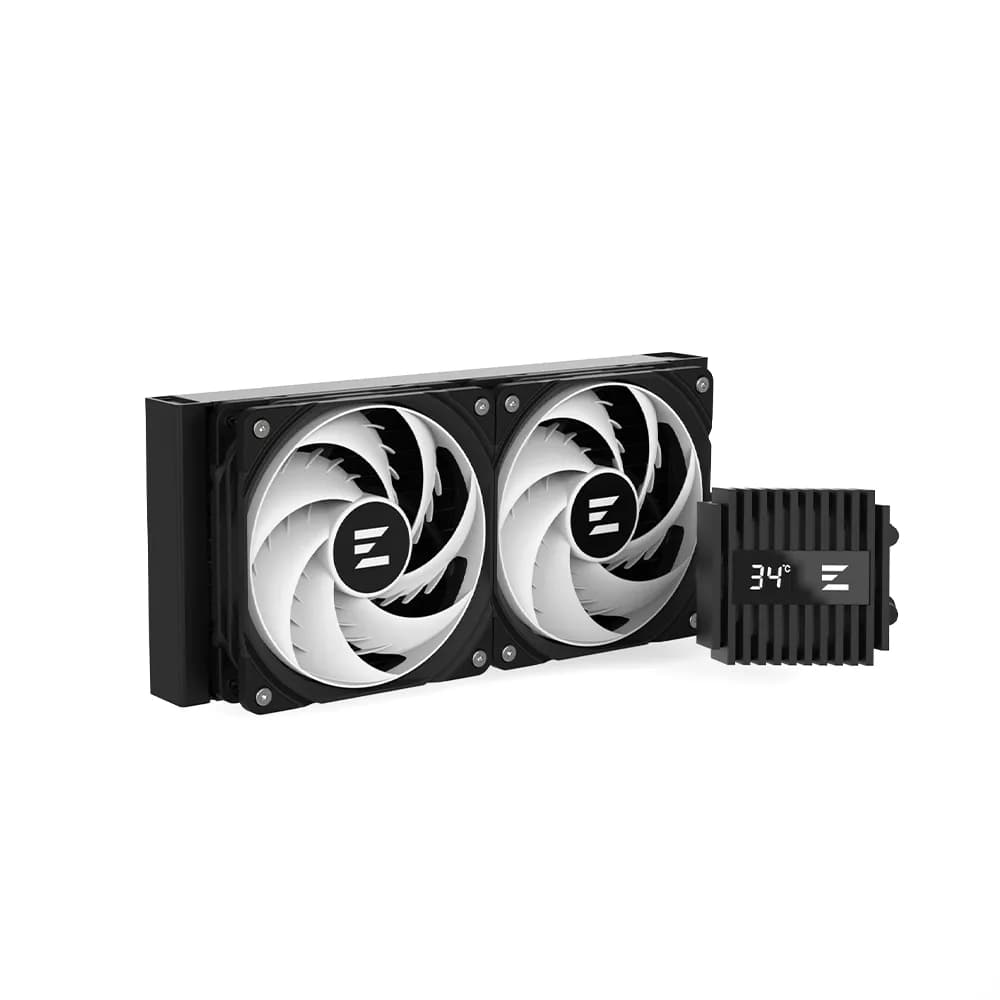 Zalman ALPHA2 A24 240mm ARGB -nestejäähdytin, musta