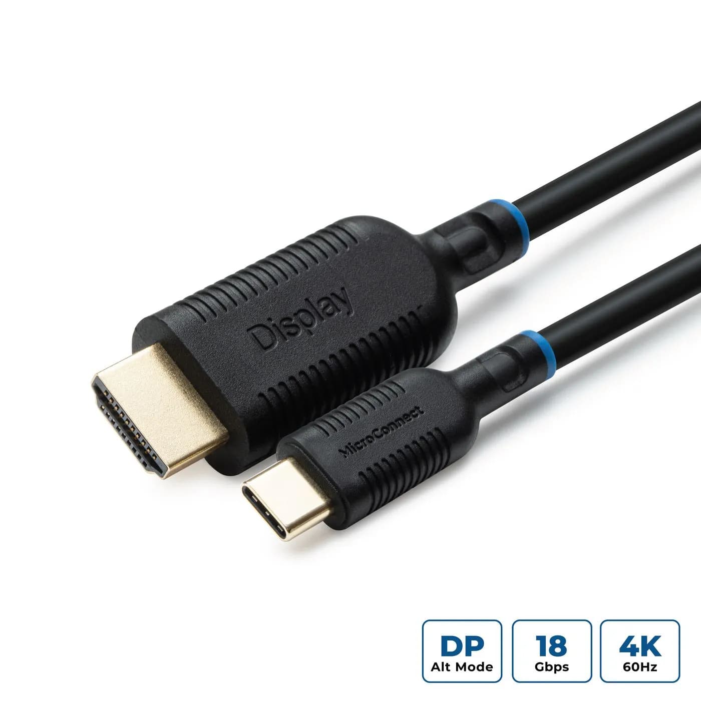 MicroConnect USB-C – HDMI -kaapeli, 5 m, musta