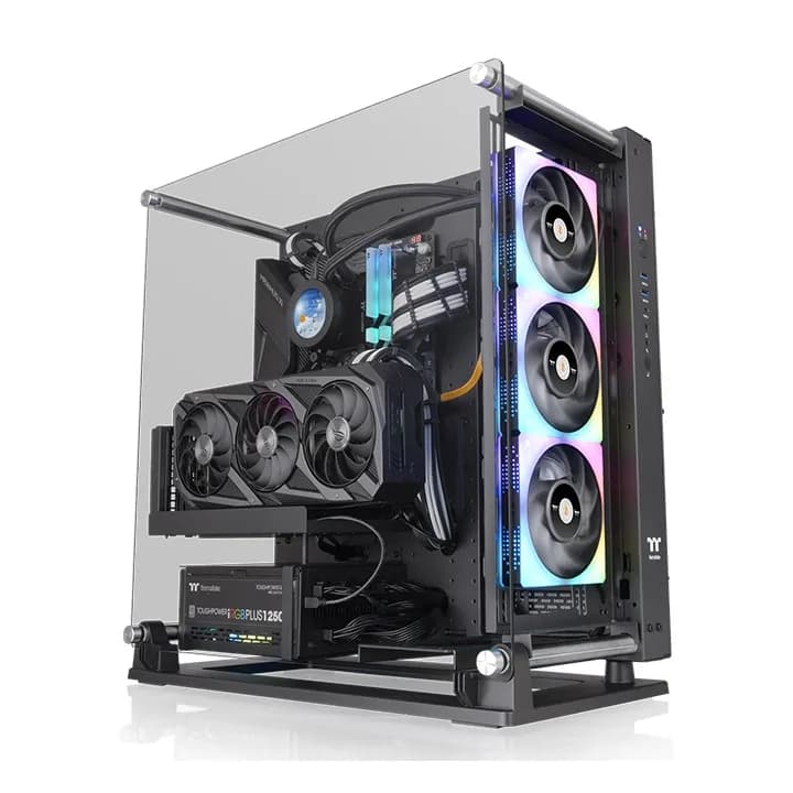 Thermaltake Core P3 TG Pro -miditornikotelo ikkunalla, musta