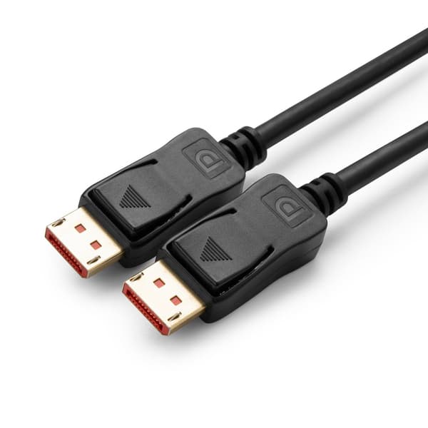 MicroConnect DisplayPort 1.4 Flat -kaapeli, jossa 8K, 1,5 m, musta