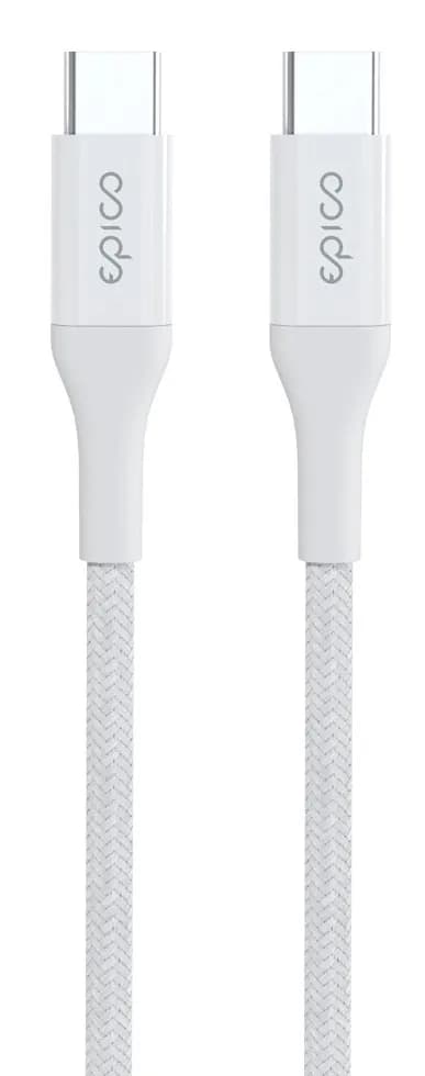 Epico USB-C -kaapeli, 100 W, 0,3 m, valkoinen