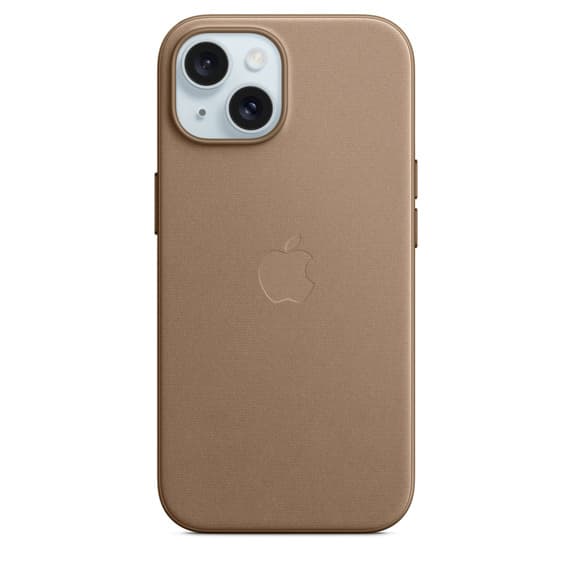 Apple iPhone 15, MagSafe -FineWoven-kuori, Kaarna – Apple