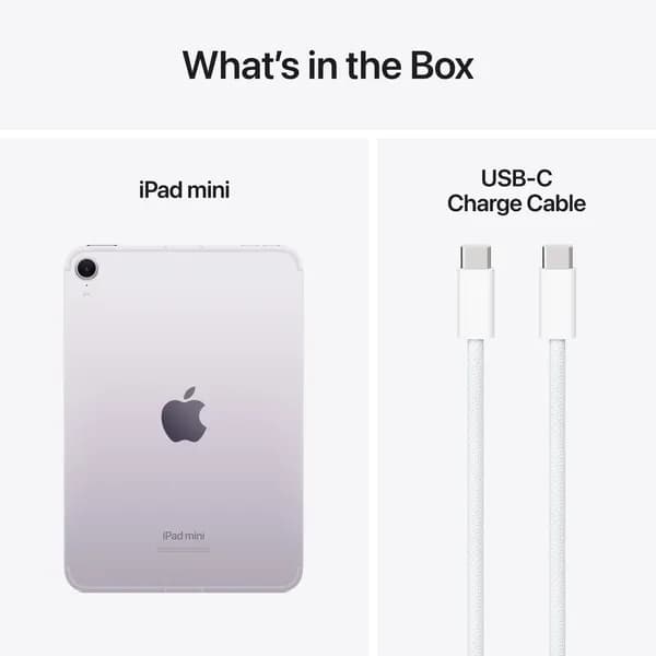 Apple iPad mini (2024) Wi-Fi + Cellular 128 Gt -tabletti, Violetti