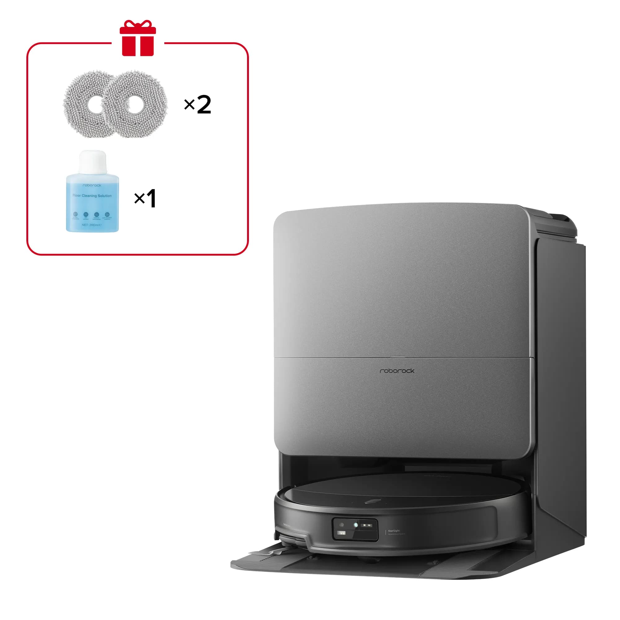 Roborock SAROS 20X -robotti-imuri, musta