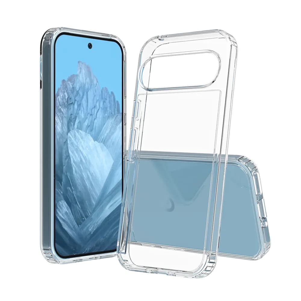 Screenor Bumper Google Pixel 9 / 9 Pro -suojakuori, Läpinäkyvä – SCREENOR