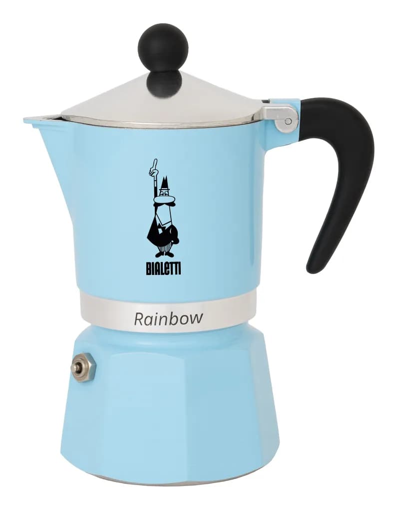 Bialetti Rainbow -espressokeitin, sininen, 1 kuppi – Bialetti