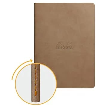 Rhodiarama Sewn spine Taupe A5 L – RHODIA