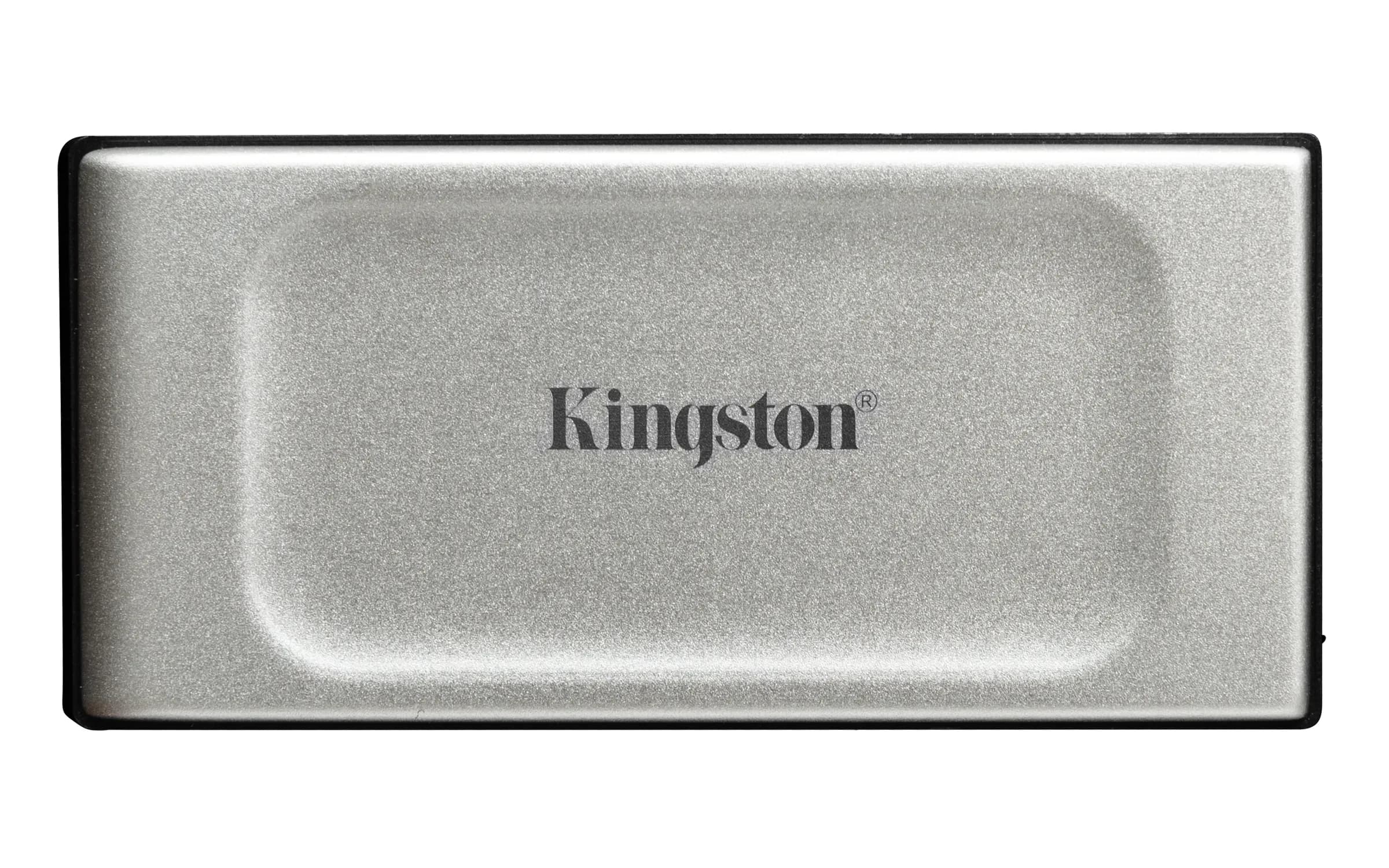 Kingston XS2000 4 Tt USB 3.2 Gen 2x2 (USB-C) -ulkoinen SSD, kannettava, iskunkestävä, PS5-yhteensopiva, musta/hopea