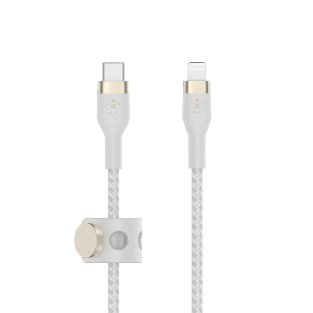 Belkin BOOST CHARGE PRO Flex USB-C – Lightning -kaapeli, 60 W, 1 m, valkoinen