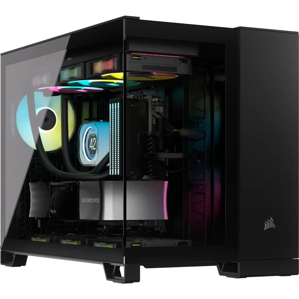 Corsair 2500D AIRFLOW -miditornikotelo ikkunalla, musta