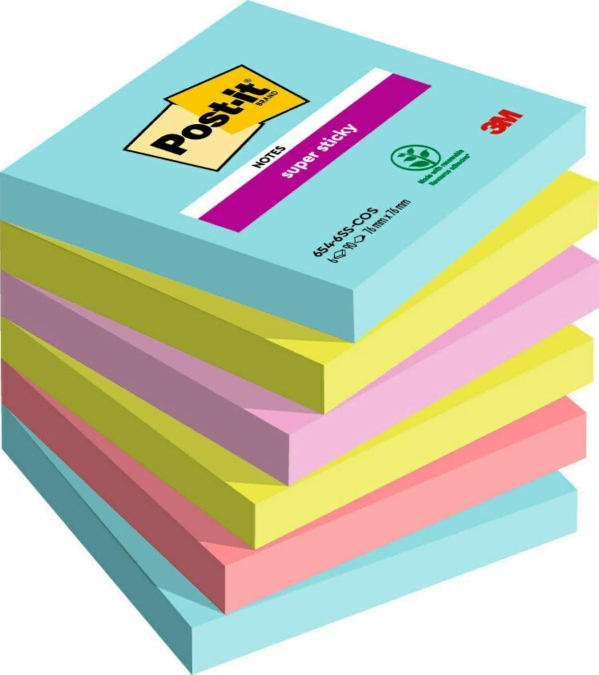 Post-it SS-Notes 76x76 Miami (6) – 3M