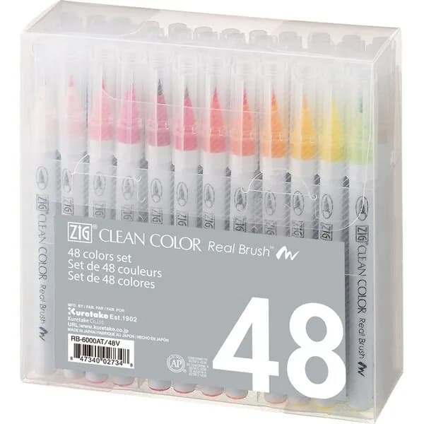 ZIG Clean Color Real Brush 48-set – ZIG