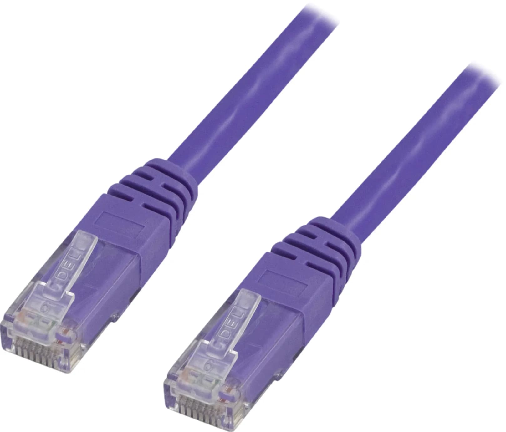Deltaco Cat6 U/UTP RJ45 15m -verkkokaapeli, lilac