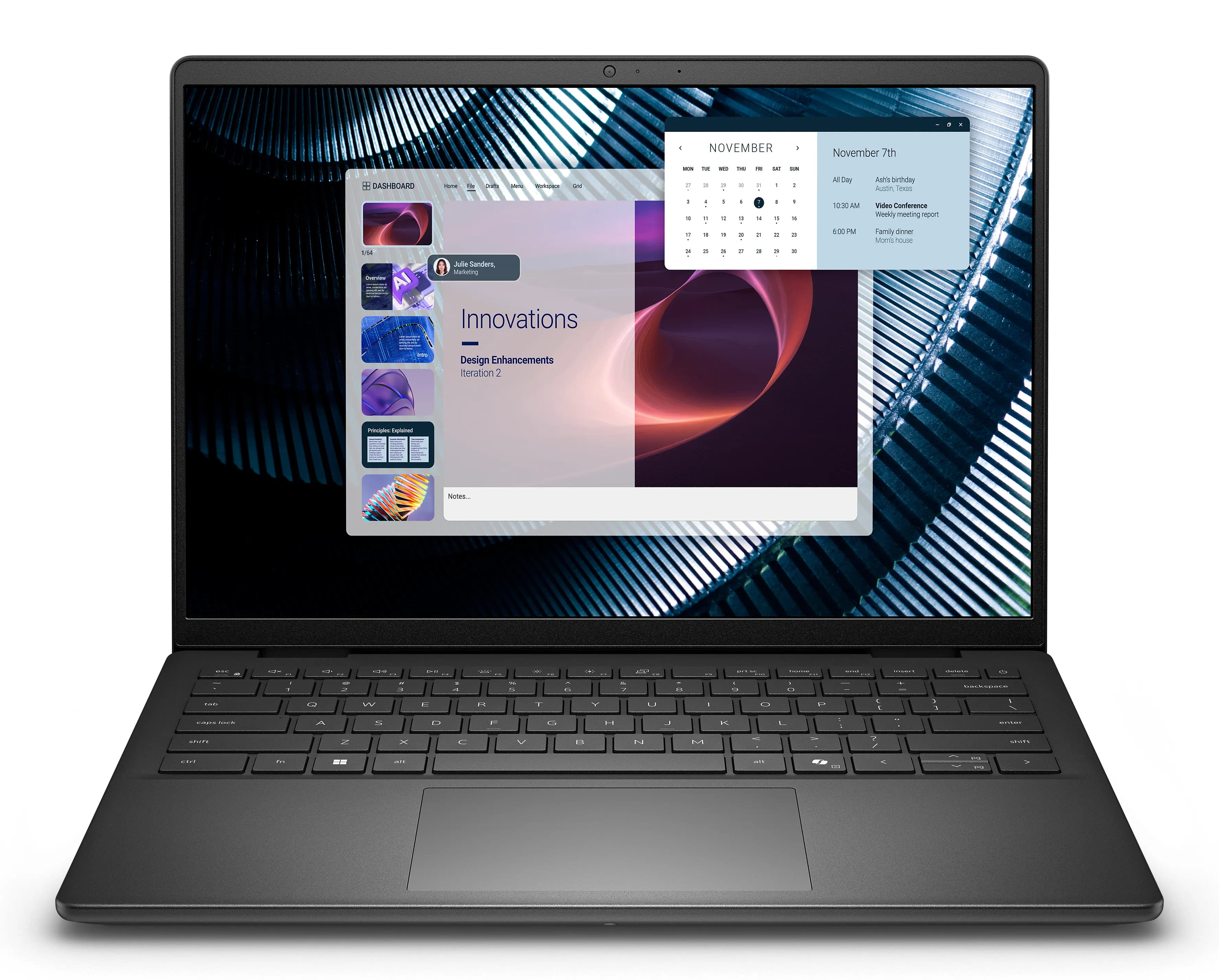 Dell Pro 14 Essential PV14250 14.0" 7-150U, 16 Gt, 512 Gt, Win 11 Pro -kannettava, musta