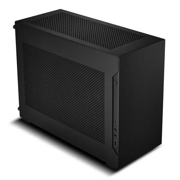 LIAN LI A4-H2O X4 -mini-ITX-kotelo, musta