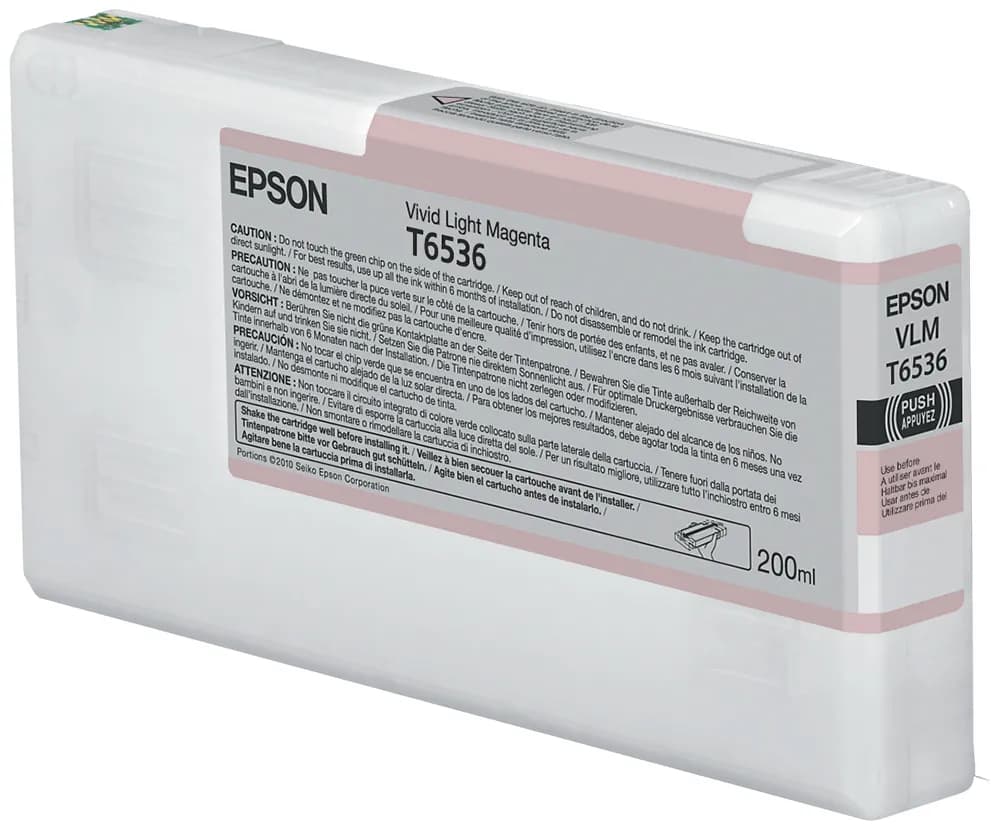 EPSON T6536-mustekasetti, 200 ml, eloisa vaaleanmagenta