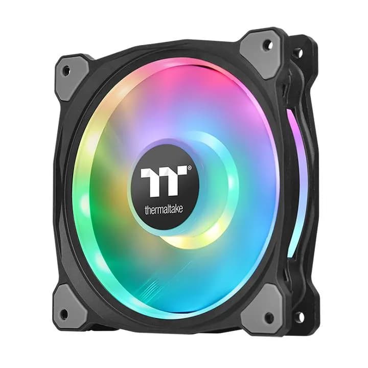 Thermaltake Riing Duo 12 RGB TT Premium Edition 120 mm Musta 3 kappaleen pakkaus Kotelotuuletin