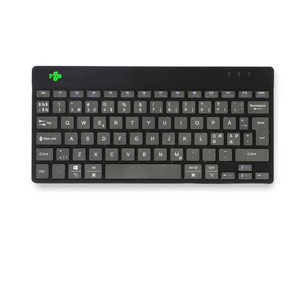 R-Go Compact Break -langaton ergonominen näppäimistö, musta – R-Go Tools