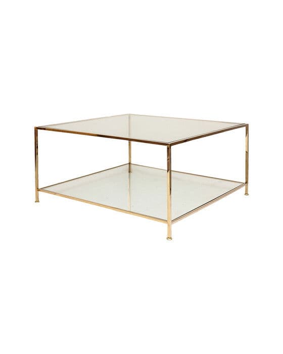 Big Square -sohvapöytä, messinki – Ruth & Joanna