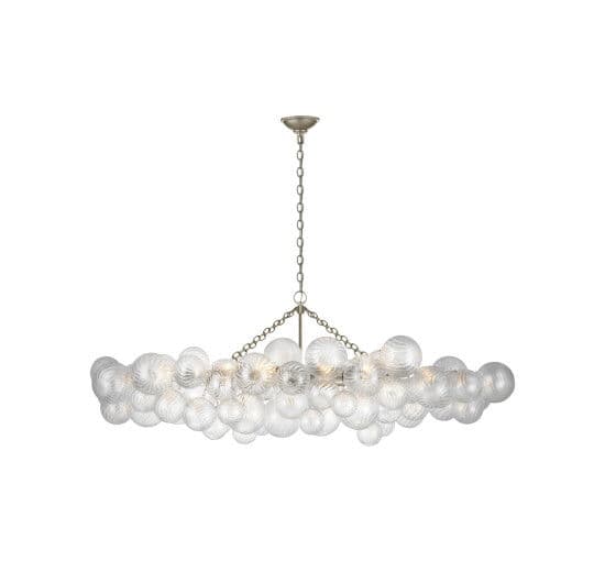 Talia Linear Chandelier Silver L – Visual Comfort