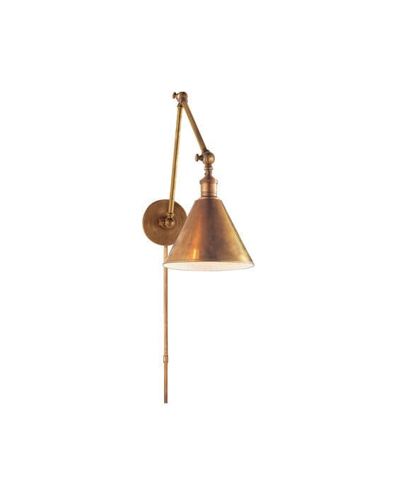 Double Boston Functional Library Light Antique Brass – Visual Comfort