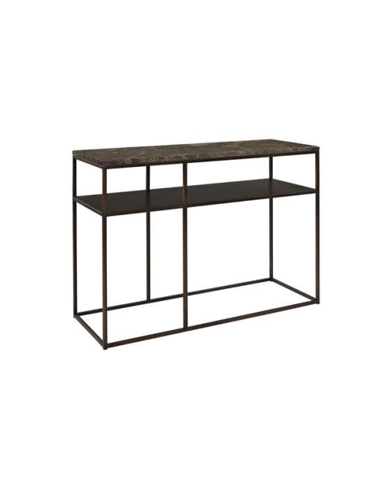 SCALA MARBLE -konsolipöytä 110 darkbrown/bronze – Artwood