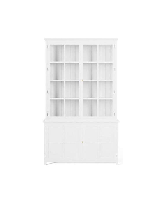 Rhode Island -vitriinikaappi, classic white – Newport