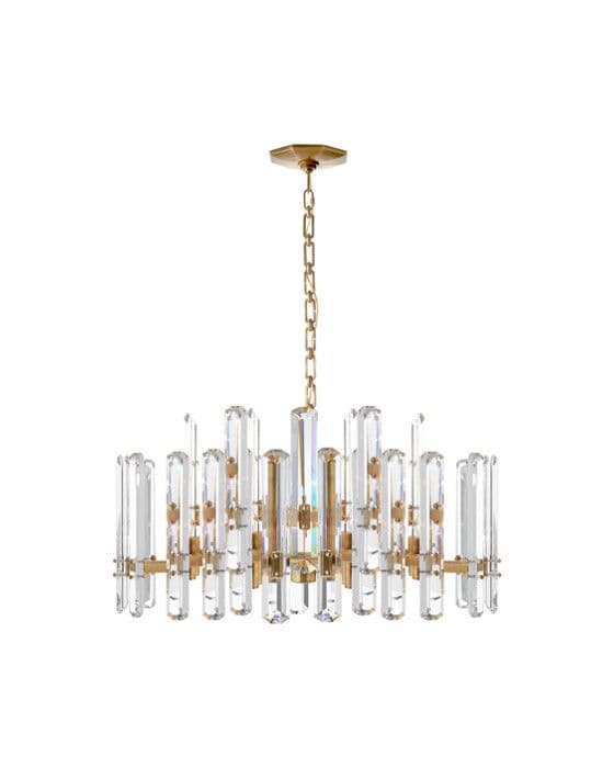 Bonnington Large Chandelier Antique Brass