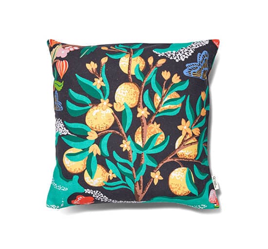 Botanical Orange-tyynynpäällinen musta
