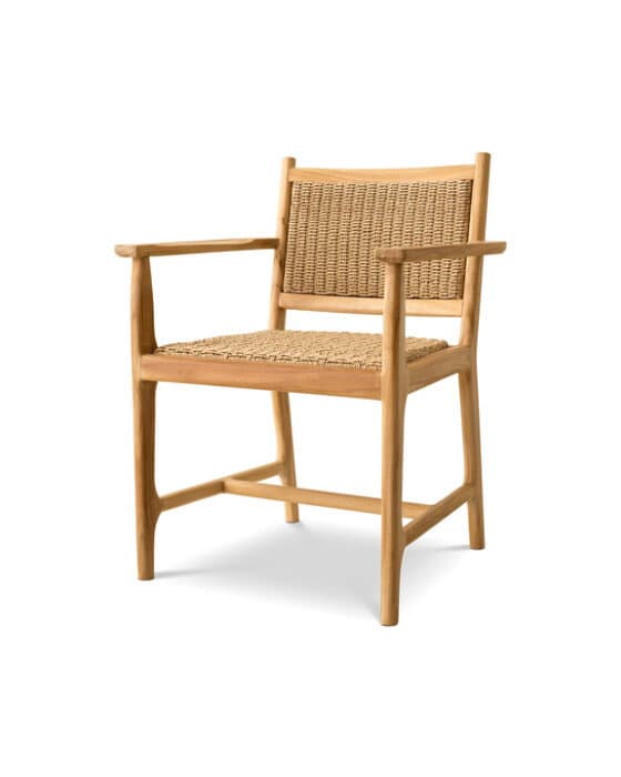 Pivetti käsinojallinen tuoli natural teak