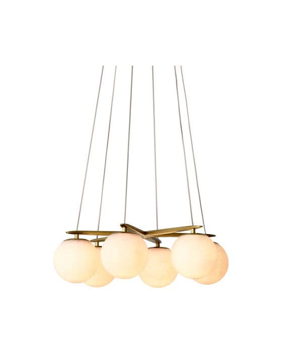 Morro kattokruunu antiikkimessinki – Eichholtz