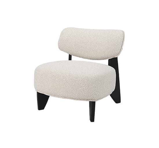 Cadiz-nojatuoli, boucle cream