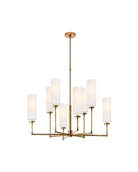 Ziyi Chandelier Antique Brass Large – Visual Comfort