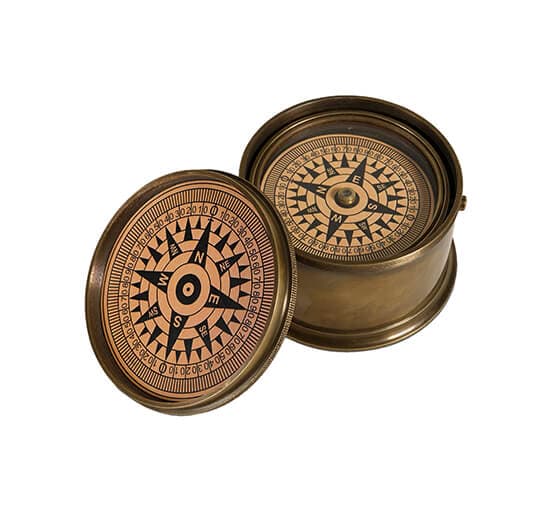 Gimballed Drum Compass Brass – Authentic Models