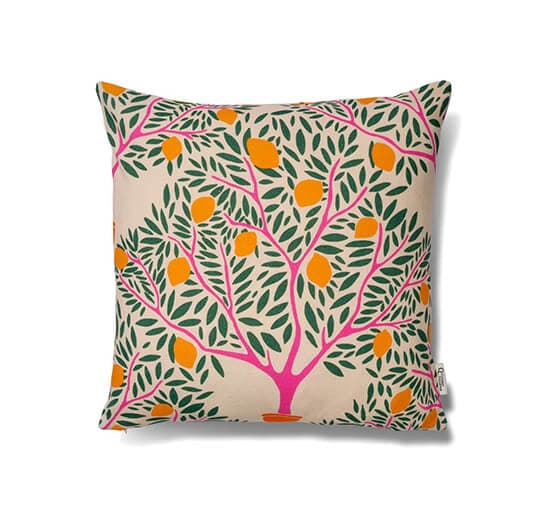 Lemon Garden tyynynpäällinen vihreä