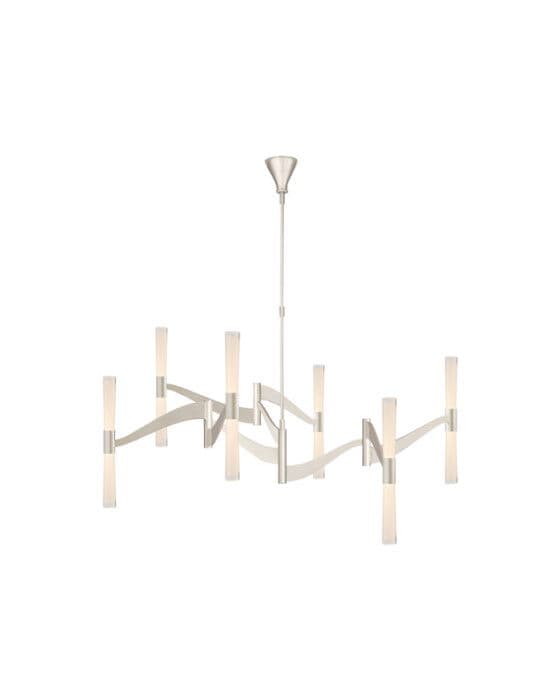 Brenta Grande Chandelier Polished Nickel – Visual Comfort