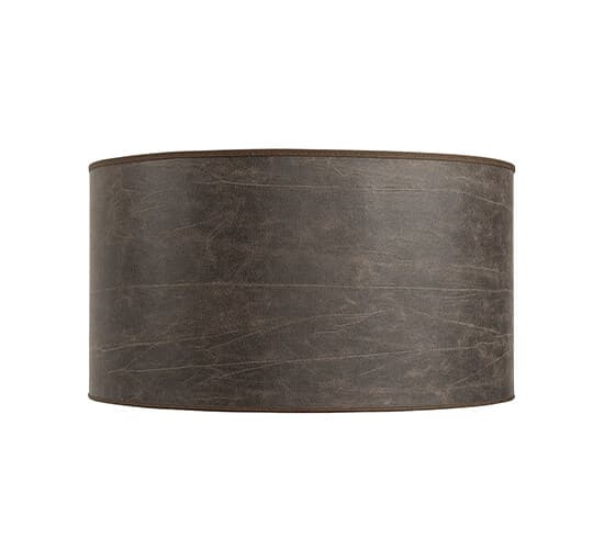 Cylinder varjostin leather pale brown OUTLET