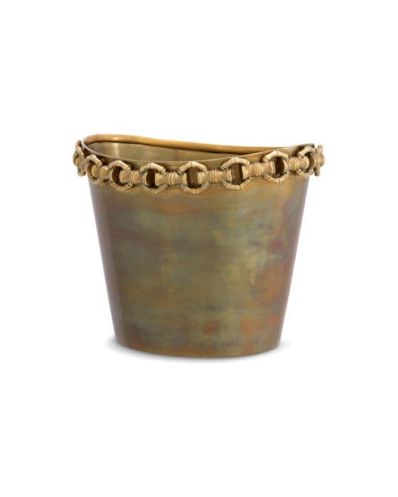 Clementine Wine Cooler Vintage Brass