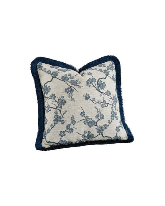 Sakura tyynynpäällinen hapsuilla sininen