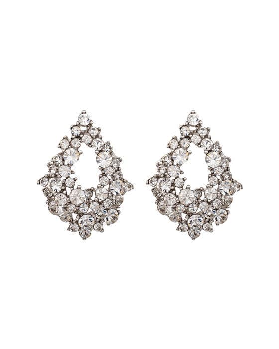 Alice earrings crystal silver – Lily And Rose