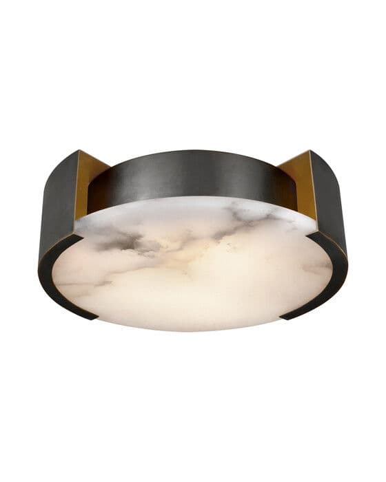 Melange Small Flush Mount Lamp Bronze – Visual Comfort